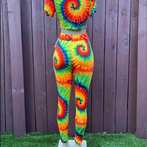 Tye-Dye Matching Set [Orange Blue Green] - Picture 10 of 13